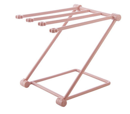 Foldable Towel & Dishcloth Rack – Punch-Free Kitchen Organizer
