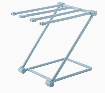 Foldable Towel & Dishcloth Rack – Punch-Free Kitchen Organizer