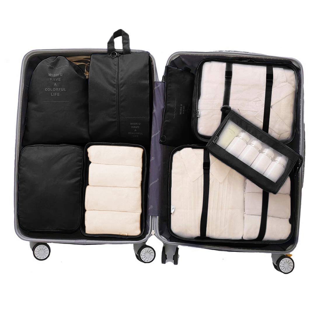 8-Piece Travel Packing Organizer Set