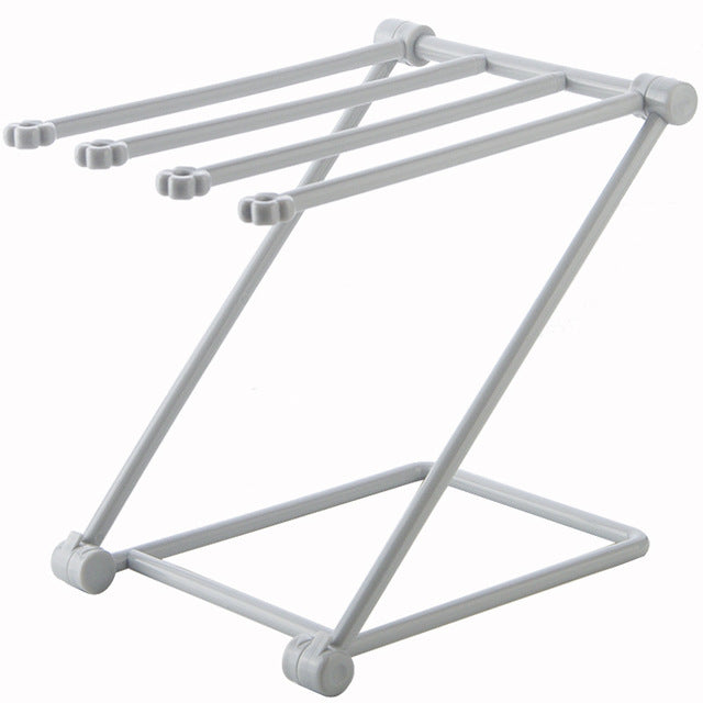 Foldable Towel & Dishcloth Rack – Punch-Free Kitchen Organizer