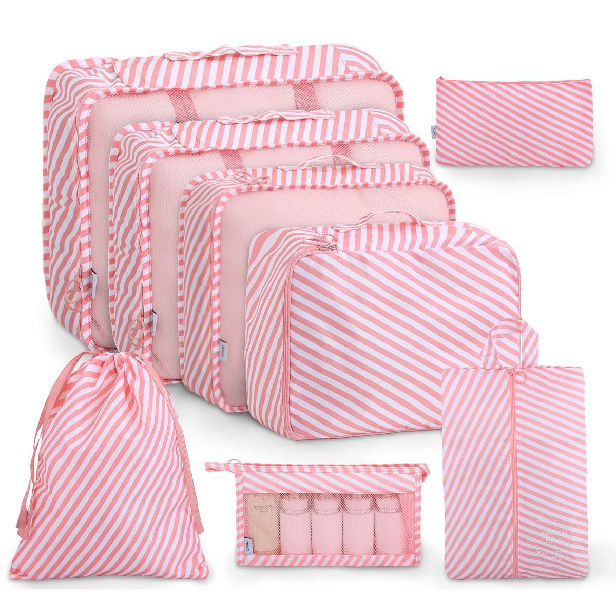 8-Piece Travel Packing Organizer Set