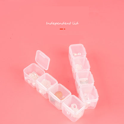 28-Compartment Jewelry & Rhinestone Organizer Box – Beads, Manicure & Craft Storage